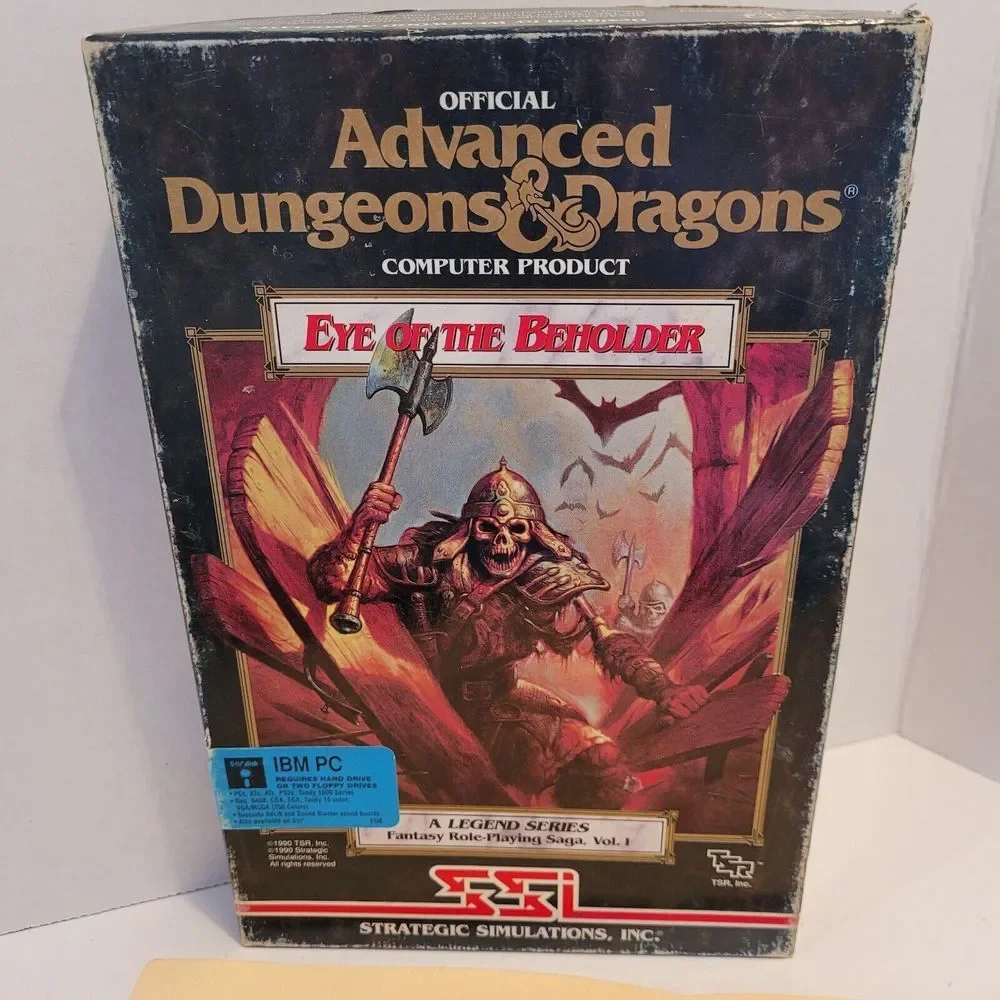 Advanced Dungeons & Dragons Eye Of The Beholder 1990 5 1/4
